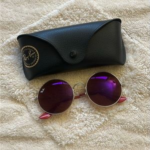 Womens Ray Ban Jajo Burgundy Sunglasses Rare